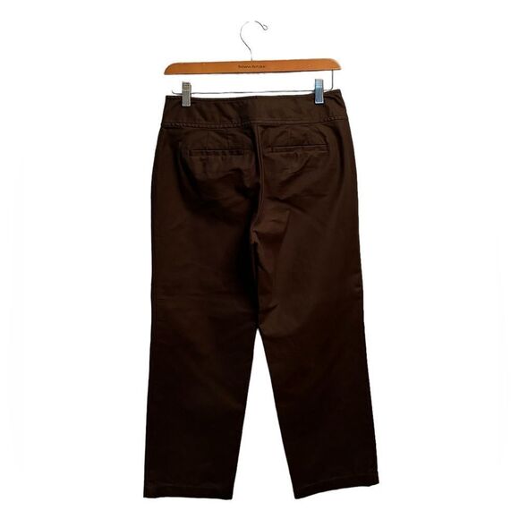 Ann Taylor Brown Margo Curvy Straight Leg Capri Pants Size 2 10 0337 - Picture 6 of 8